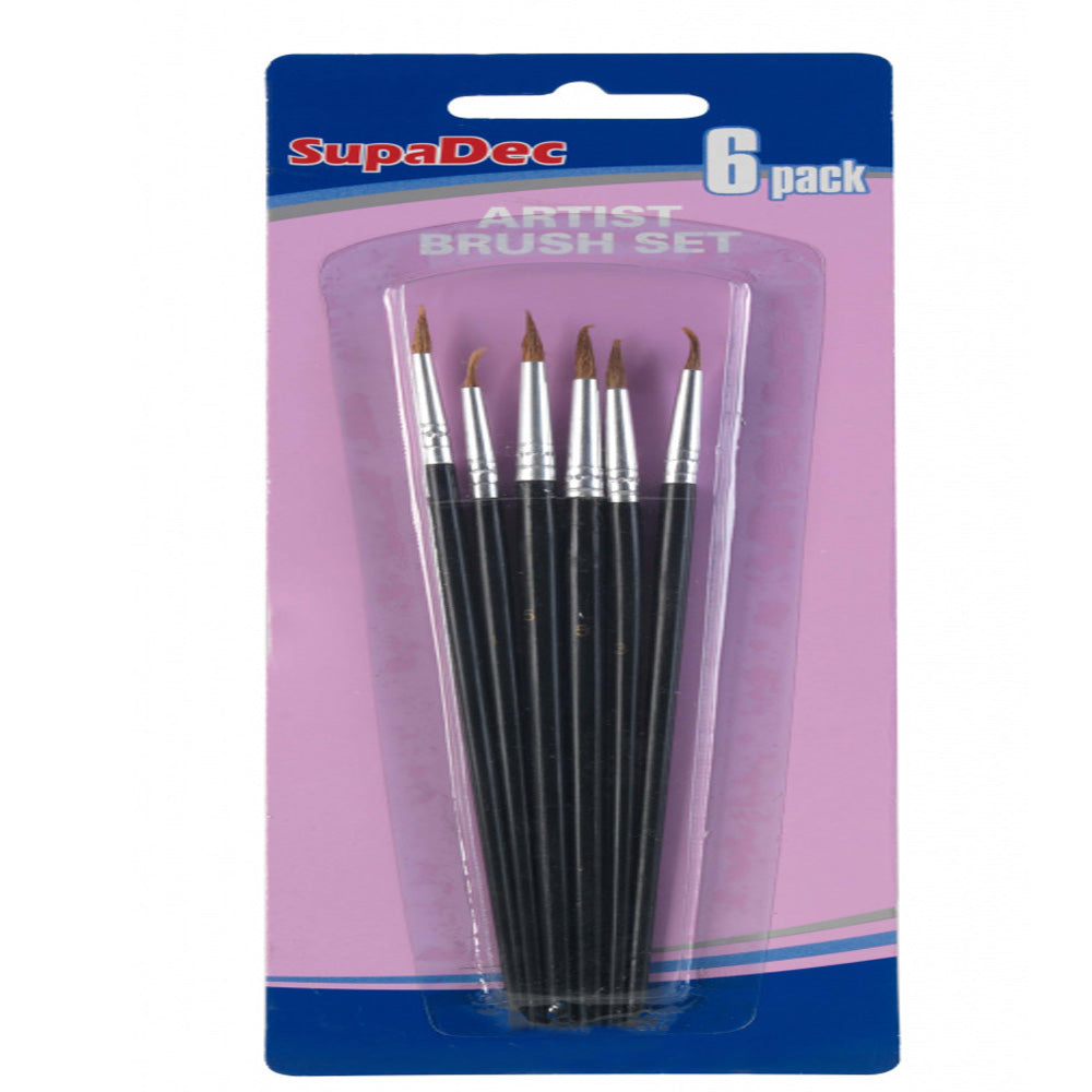 SupaDec Artist Brush Set 6 Piece Set