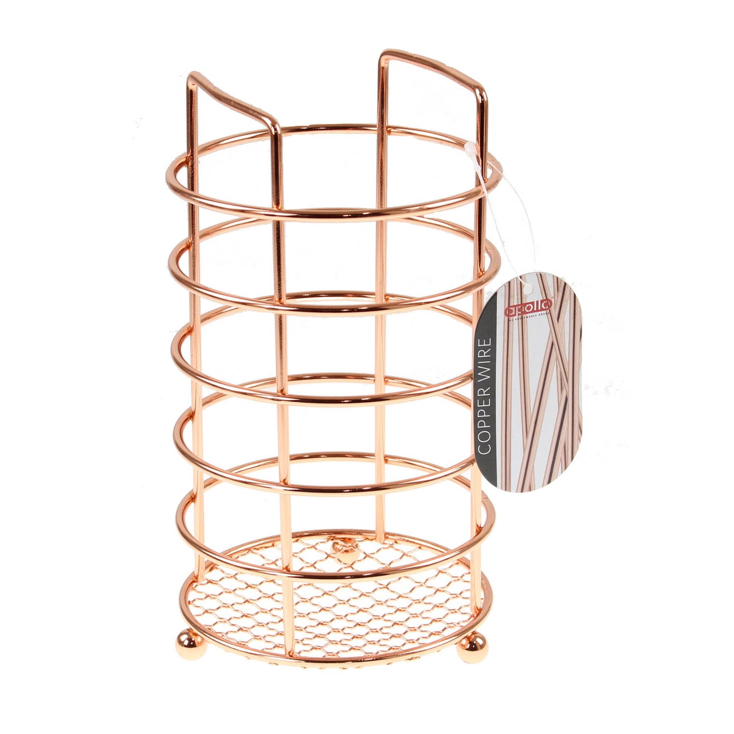 Apollo Wire Copper Utensil Holder