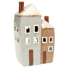 Village Pottery 2 House Tealight Holder