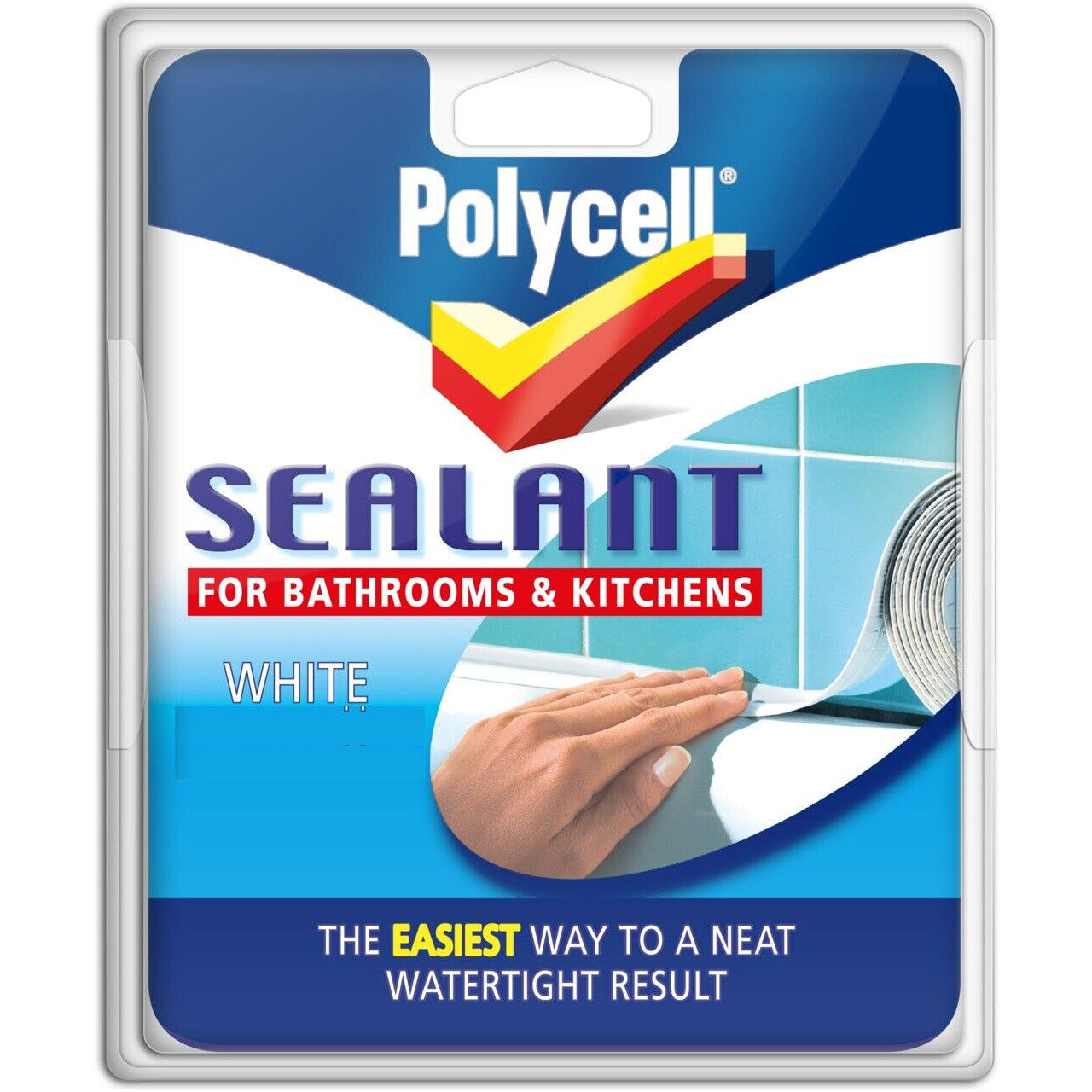 Polycell Sealant Strip For Bathroom & Kitchen - White